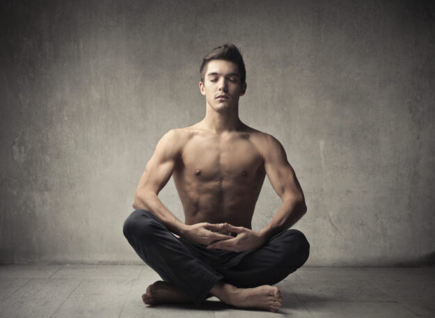 Man Yoga Meditate